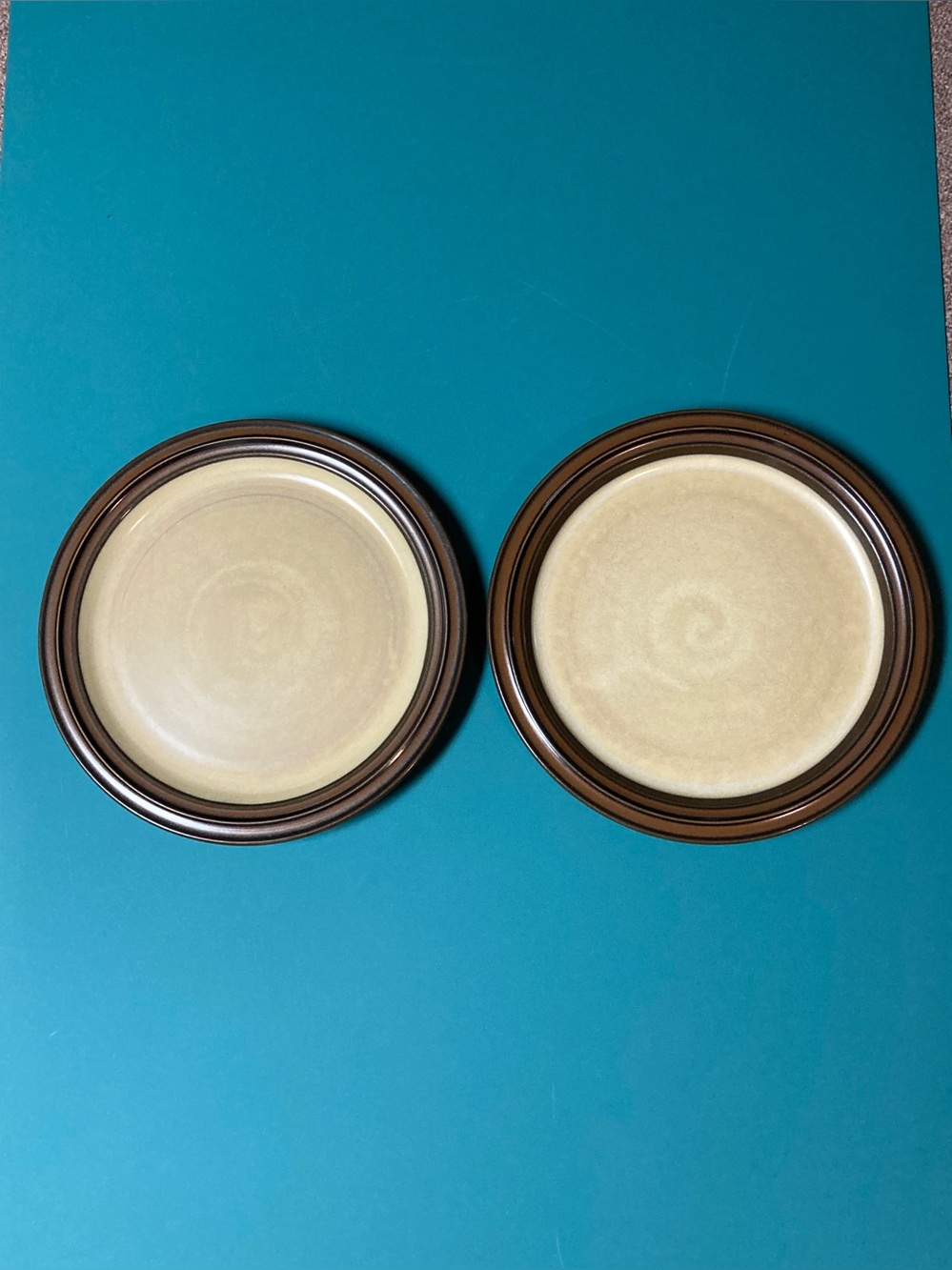 Vintage Haniwa Stone Stoneware Plates- Set of 2